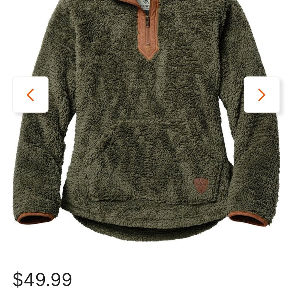 Legendary Whitetails Olive Green fleece  Pullover